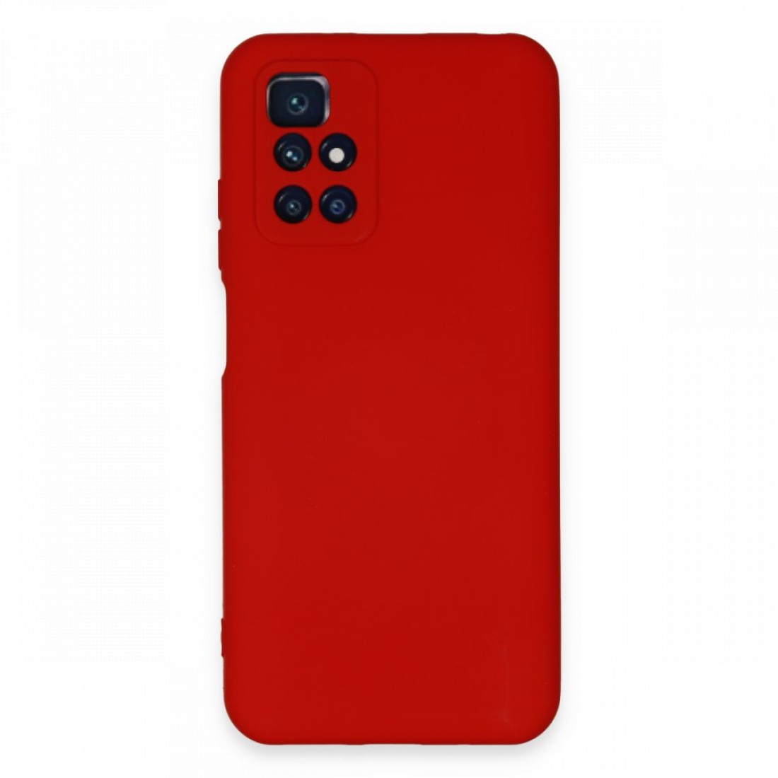Xiaomi Redmi 10 Kılıf Nano içi Kadife  Silikon - Kırmızı