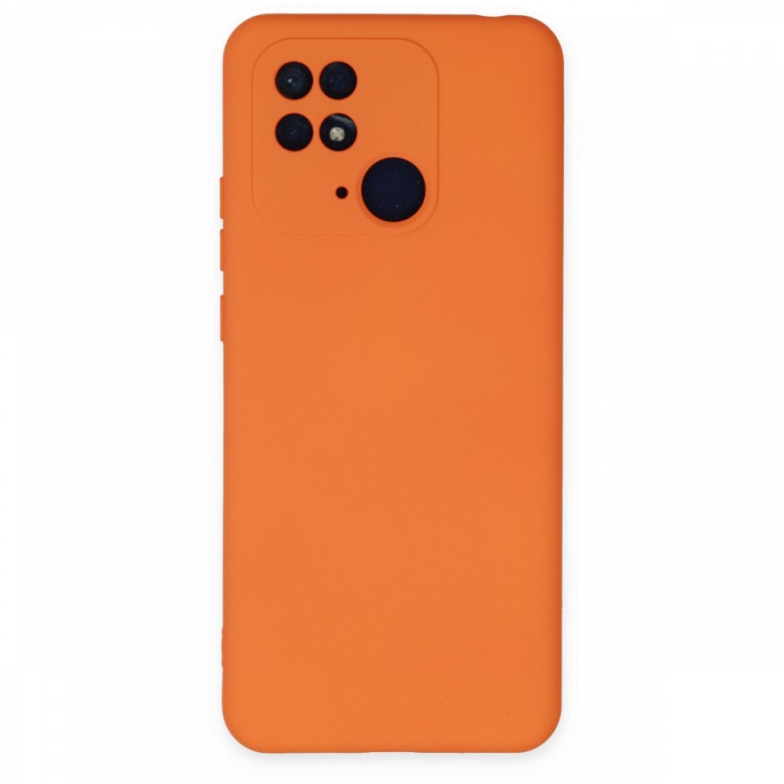 Xiaomi Redmi 10C Kılıf Nano içi Kadife  Silikon - Turuncu