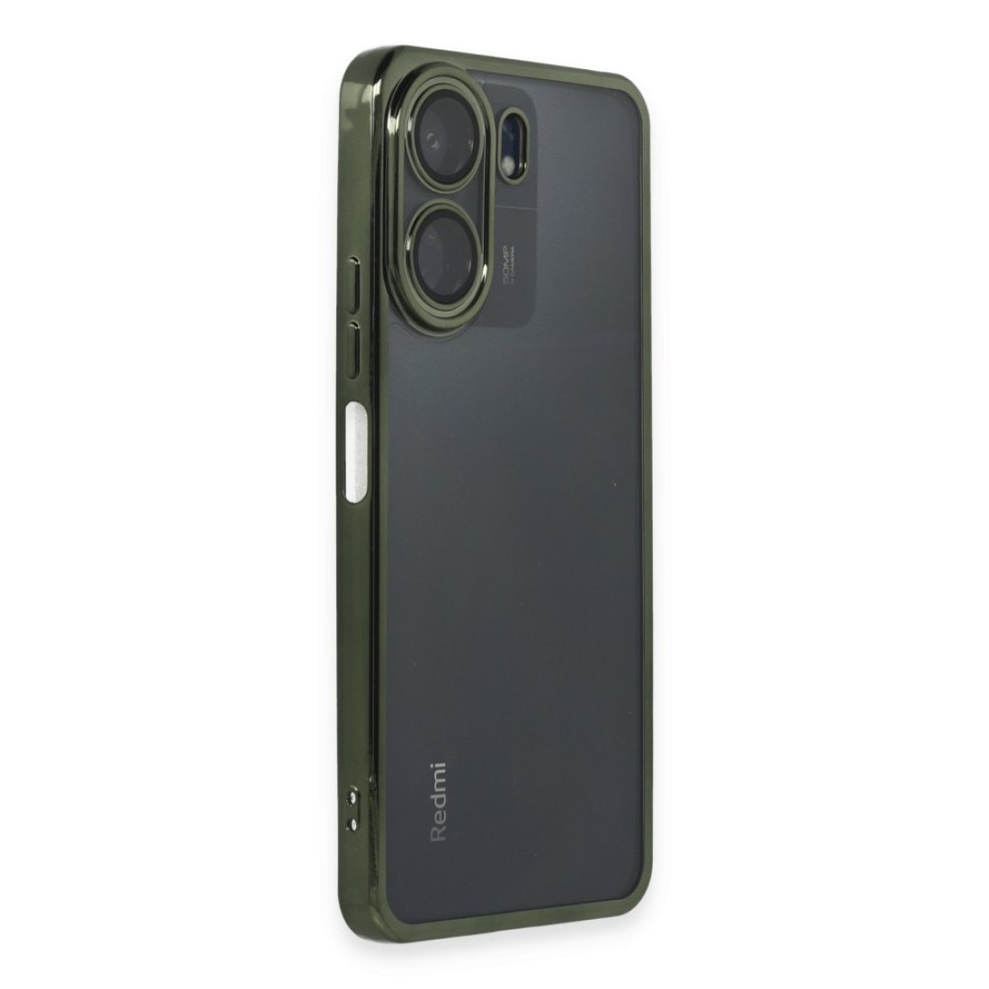 Xiaomi Poco C65 Kılıf Razer Lensli Silikon - Yeşil