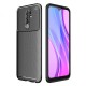 Xiaomi Redmi 9 Kılıf Focus Karbon Silikon - Siyah