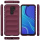 Xiaomi Redmi 9 Kılıf Optimum Silikon - Bordo