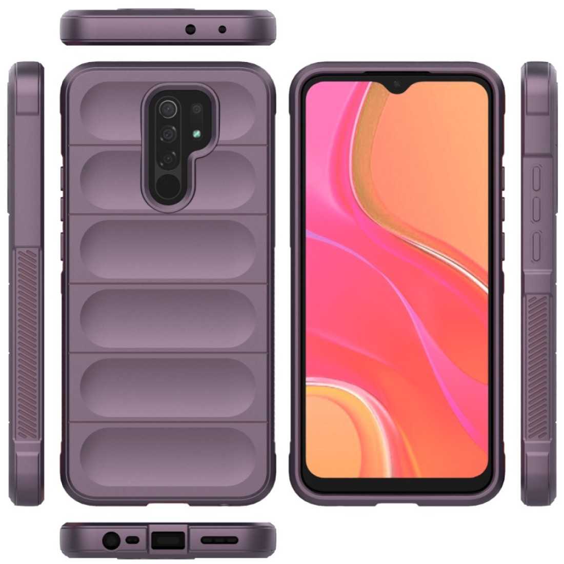 Xiaomi Redmi 9 Kılıf Optimum Silikon - Mor