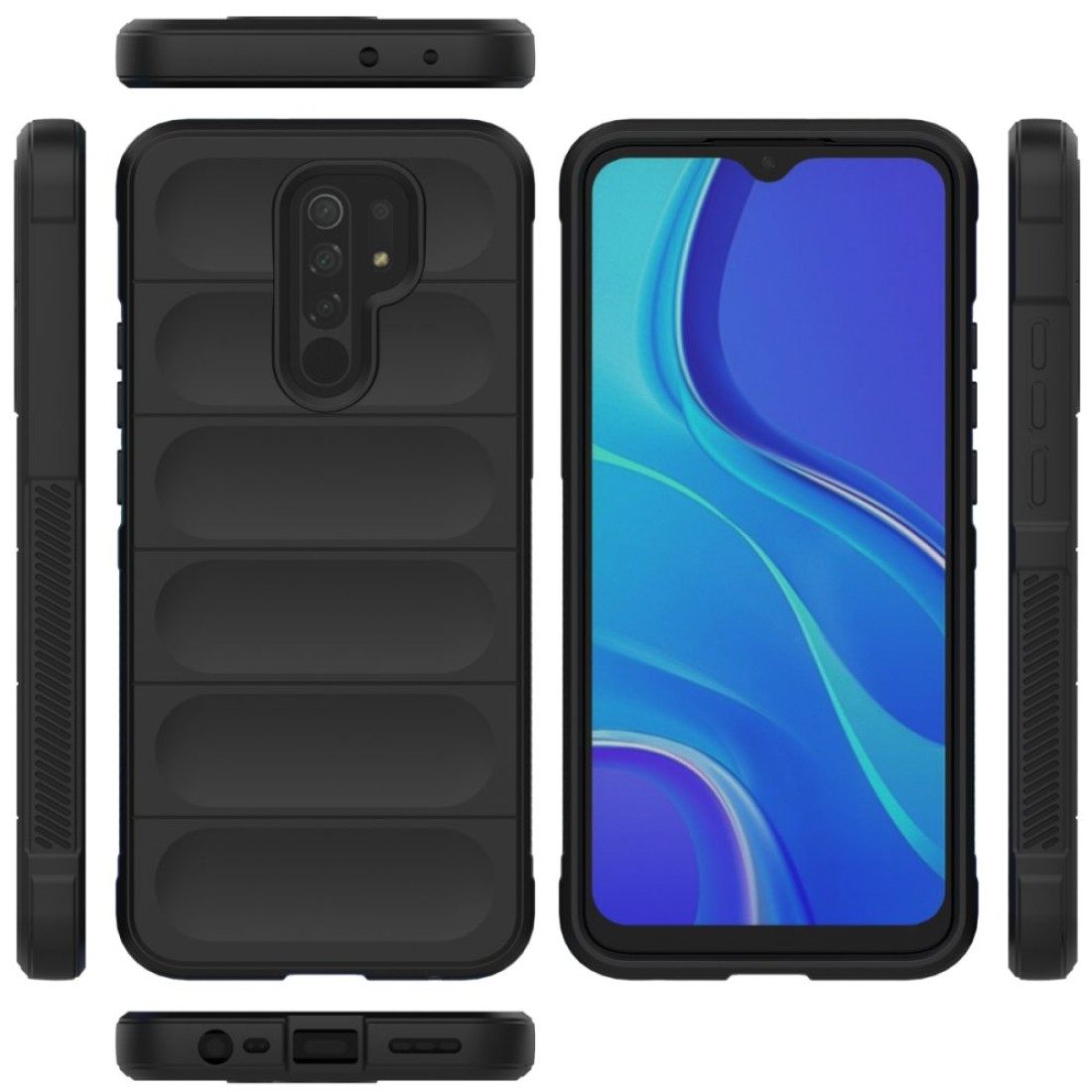 Xiaomi Redmi 9 Kılıf Optimum Silikon - Siyah