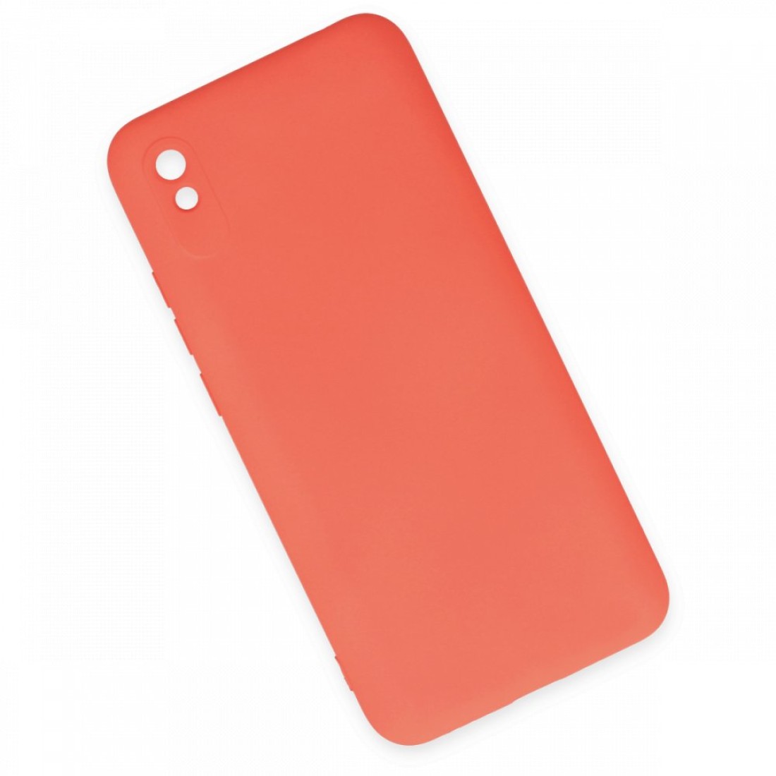 Xiaomi Redmi 9A Kılıf Nano içi Kadife  Silikon - Turuncu