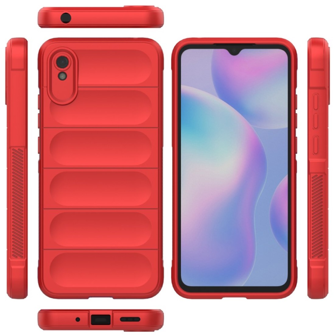 Xiaomi Redmi 9A Kılıf Optimum Silikon - Kırmızı