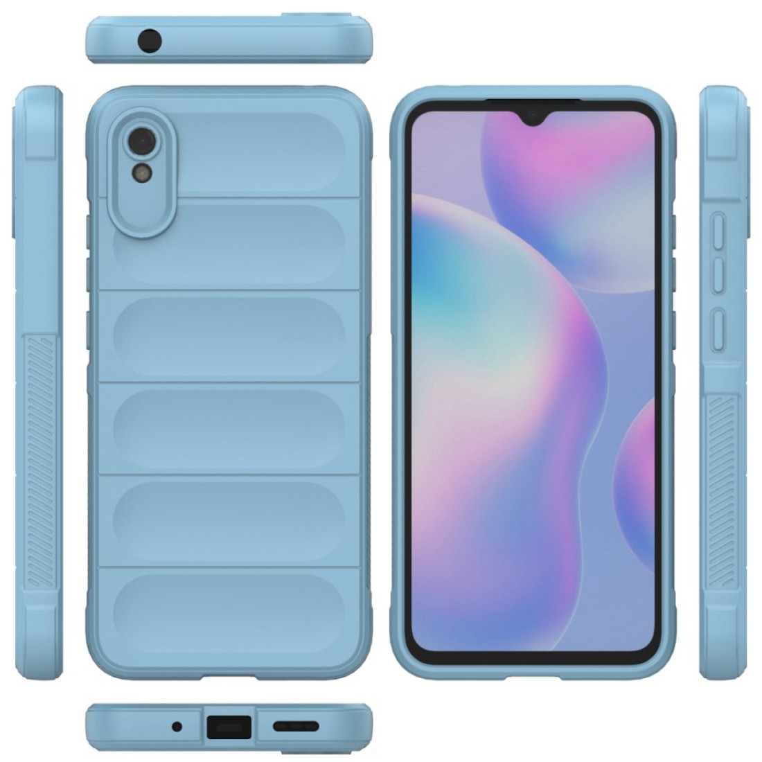 Xiaomi Redmi 9A Kılıf Optimum Silikon - Sky Blue