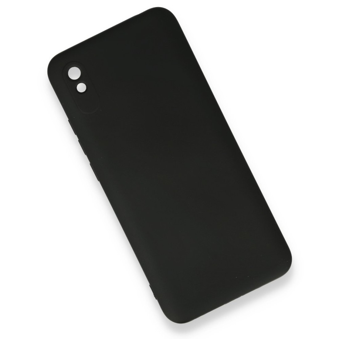 Xiaomi Redmi 9A Kılıf Nano içi Kadife  Silikon - Siyah