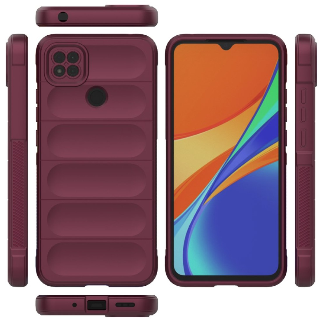 Xiaomi Redmi 9C Kılıf Optimum Silikon - Bordo