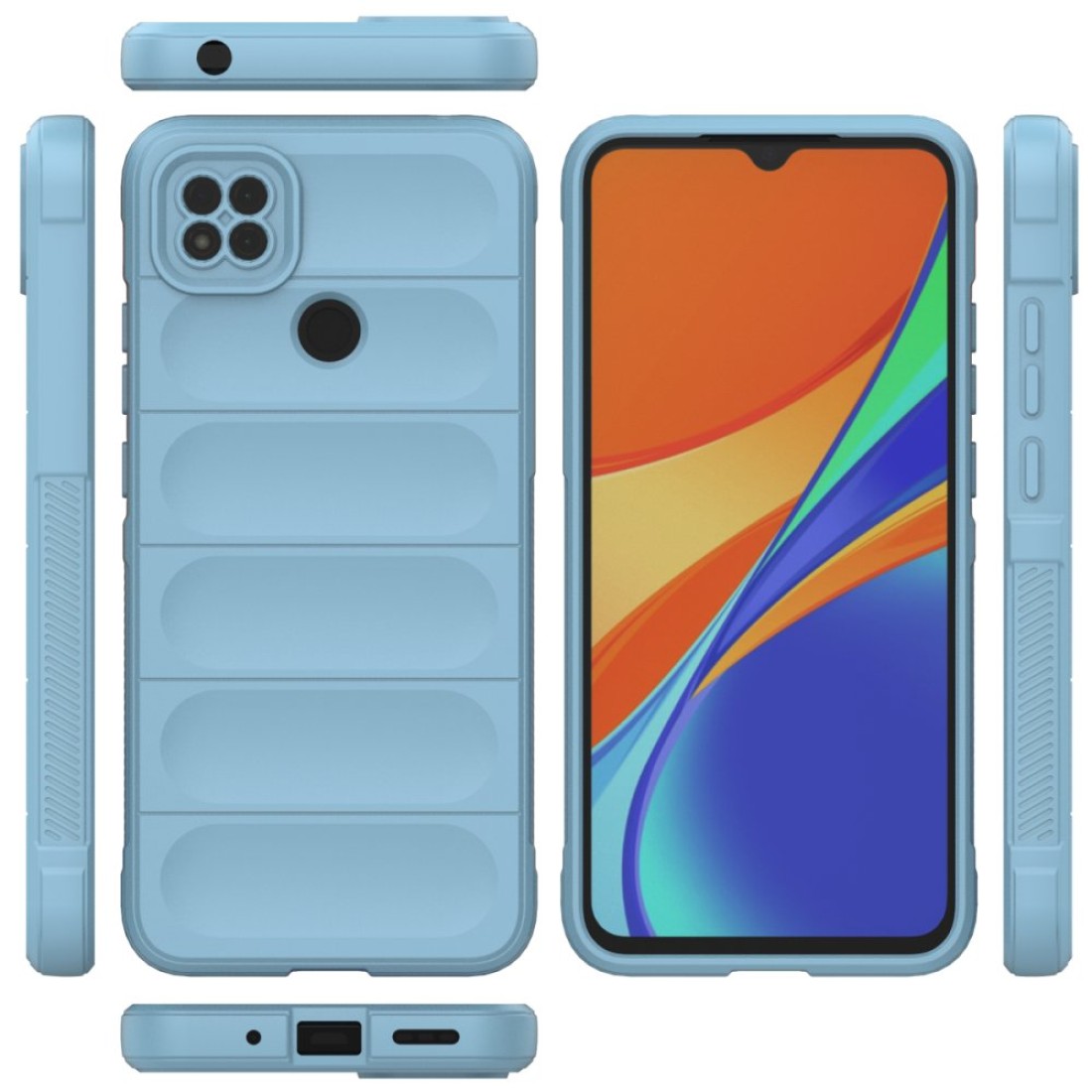 Xiaomi Redmi 9C Kılıf Optimum Silikon - Sky Blue