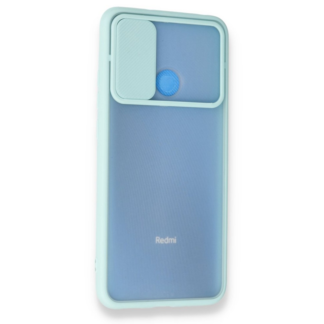 Xiaomi Redmi 9C Kılıf Palm Buzlu Kamera Sürgülü Silikon - Turkuaz