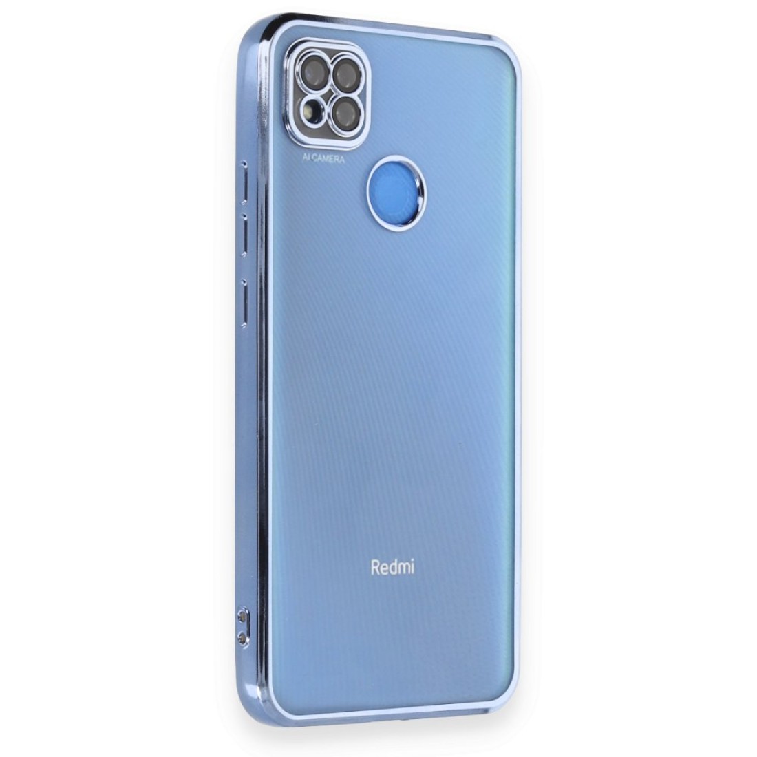 Xiaomi Redmi 9C Kılıf Razer Lensli Silikon - Açık Mavi