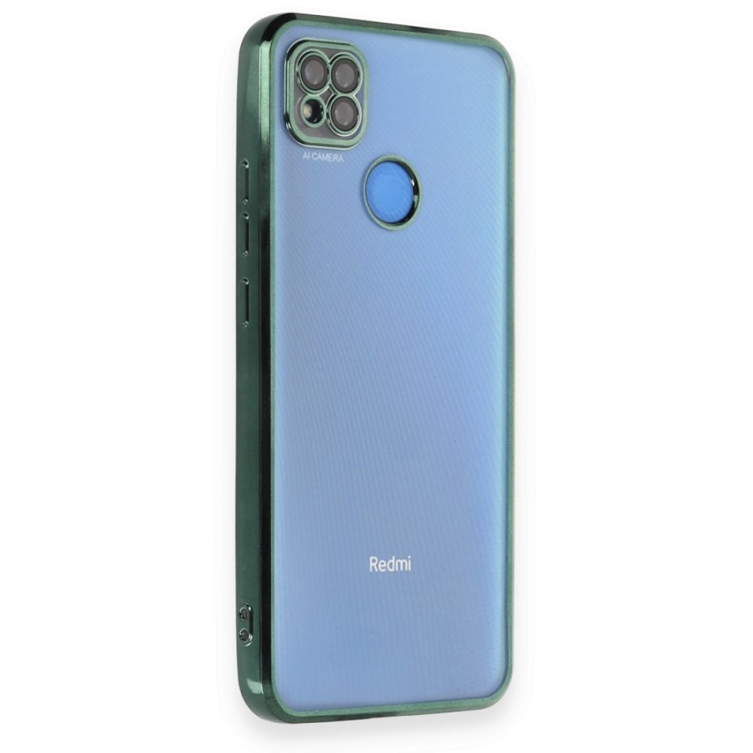 Xiaomi Redmi 9C Kılıf Razer Lensli Silikon - Yeşil