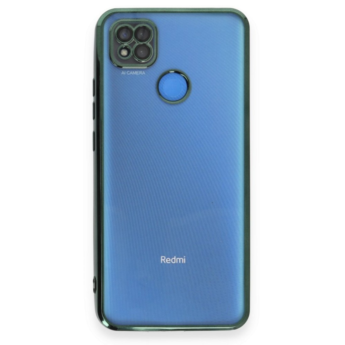 Xiaomi Redmi 9C Kılıf Razer Lensli Silikon - Yeşil