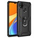 Xiaomi Redmi 9C Kılıf Sofya Yüzüklü Silikon Kapak - Siyah