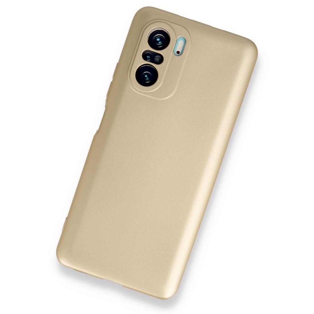 Xiaomi Redmi K40 Kılıf Premium Rubber Silikon - Gold