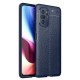 Xiaomi Redmi K40 Kılıf Focus Derili Silikon - Lacivert