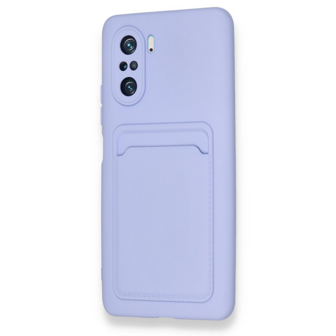 Xiaomi Redmi K40 Pro Kılıf Kelvin Kartvizitli Silikon - Lila