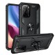 Xiaomi Redmi K40 Pro Kılıf Sofya Yüzüklü Silikon Kapak - Siyah