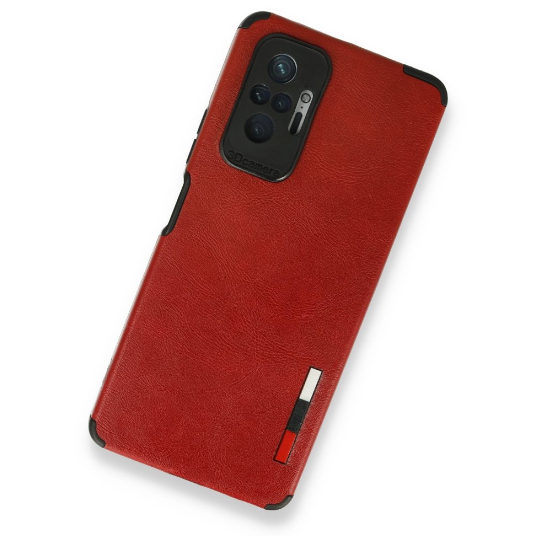 Xiaomi Redmi Note 10 Pro Kılıf Loop Deri Silikon - Kırmızı