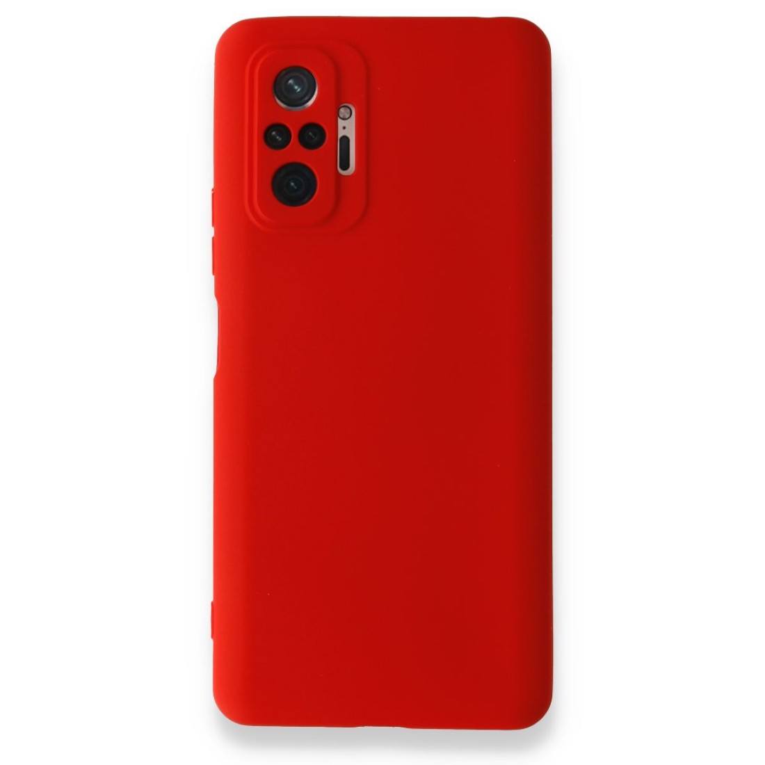 Xiaomi Redmi Note 10 Pro Kılıf Nano içi Kadife  Silikon - Kırmızı