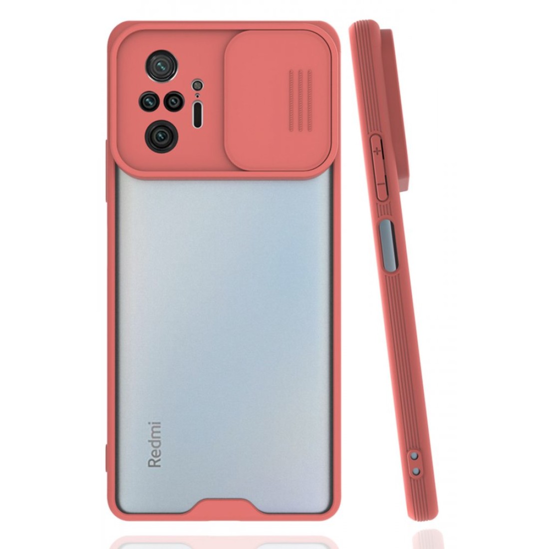 Xiaomi Redmi Note 10 Pro Kılıf Platin Kamera Koruma Silikon - Pembe