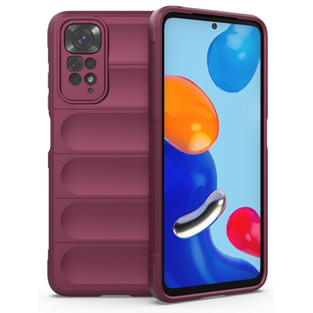 Xiaomi Redmi Note 11 Kılıf Optimum Silikon - Bordo