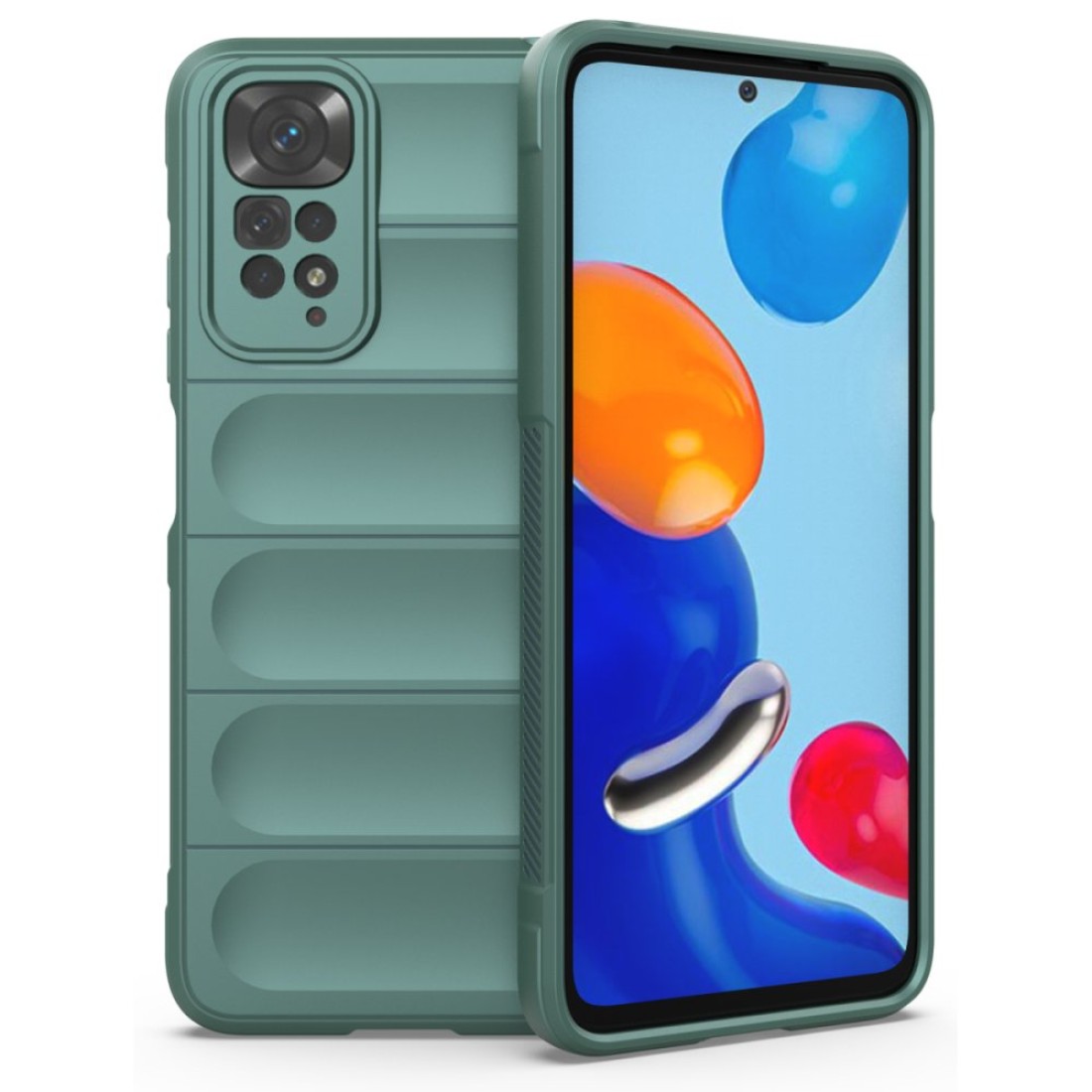 Xiaomi Redmi Note 11 Kılıf Optimum Silikon - Koyu Yeşil