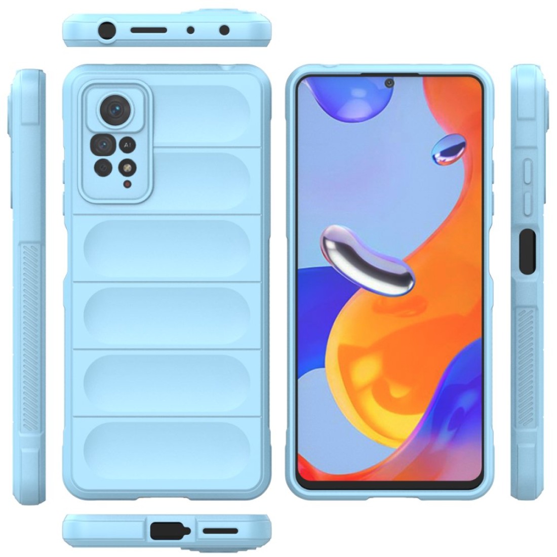 Xiaomi Redmi Note 11 Pro Kılıf Optimum Silikon - Sky Blue