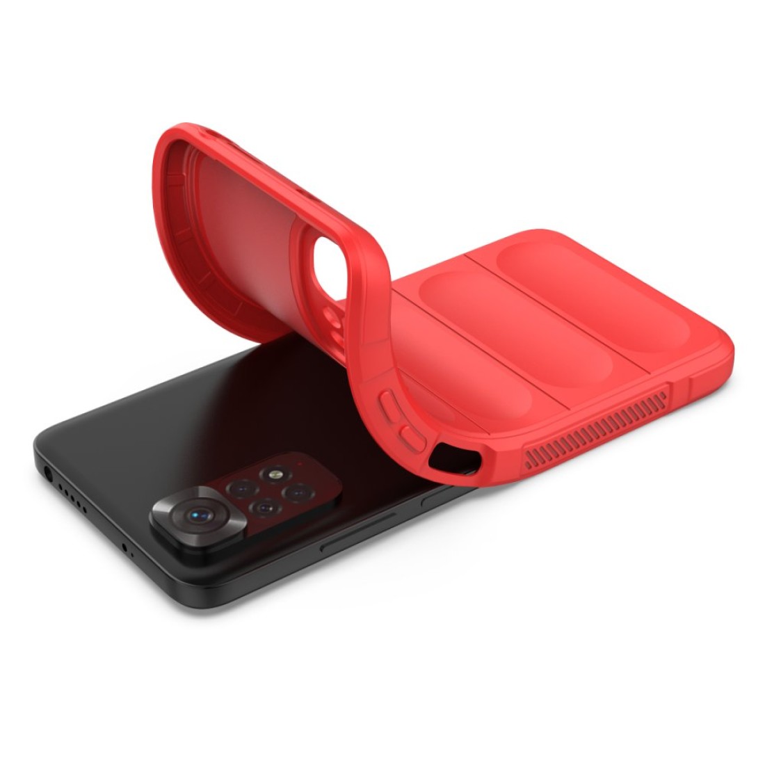 Xiaomi Redmi Note 11S Kılıf Optimum Silikon - Kırmızı