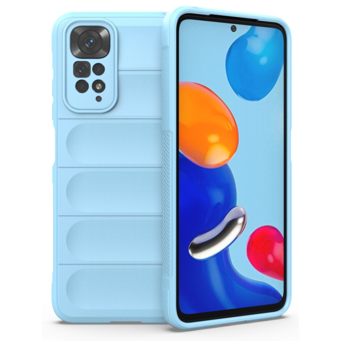 Xiaomi Redmi Note 11S Kılıf Optimum Silikon - Sky Blue