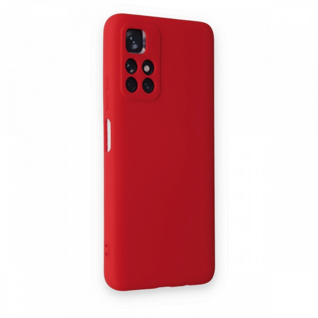 Xiaomi Redmi Note 11T Kılıf Nano içi Kadife  Silikon - Kırmızı