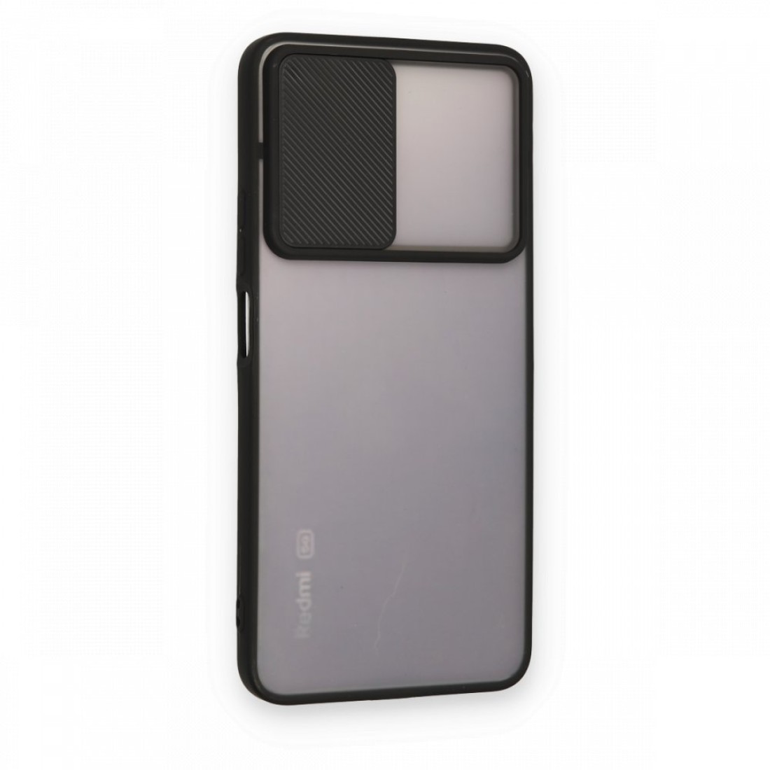 Xiaomi Poco M4 Pro 5G Kılıf Palm Buzlu Kamera Sürgülü Silikon - Siyah