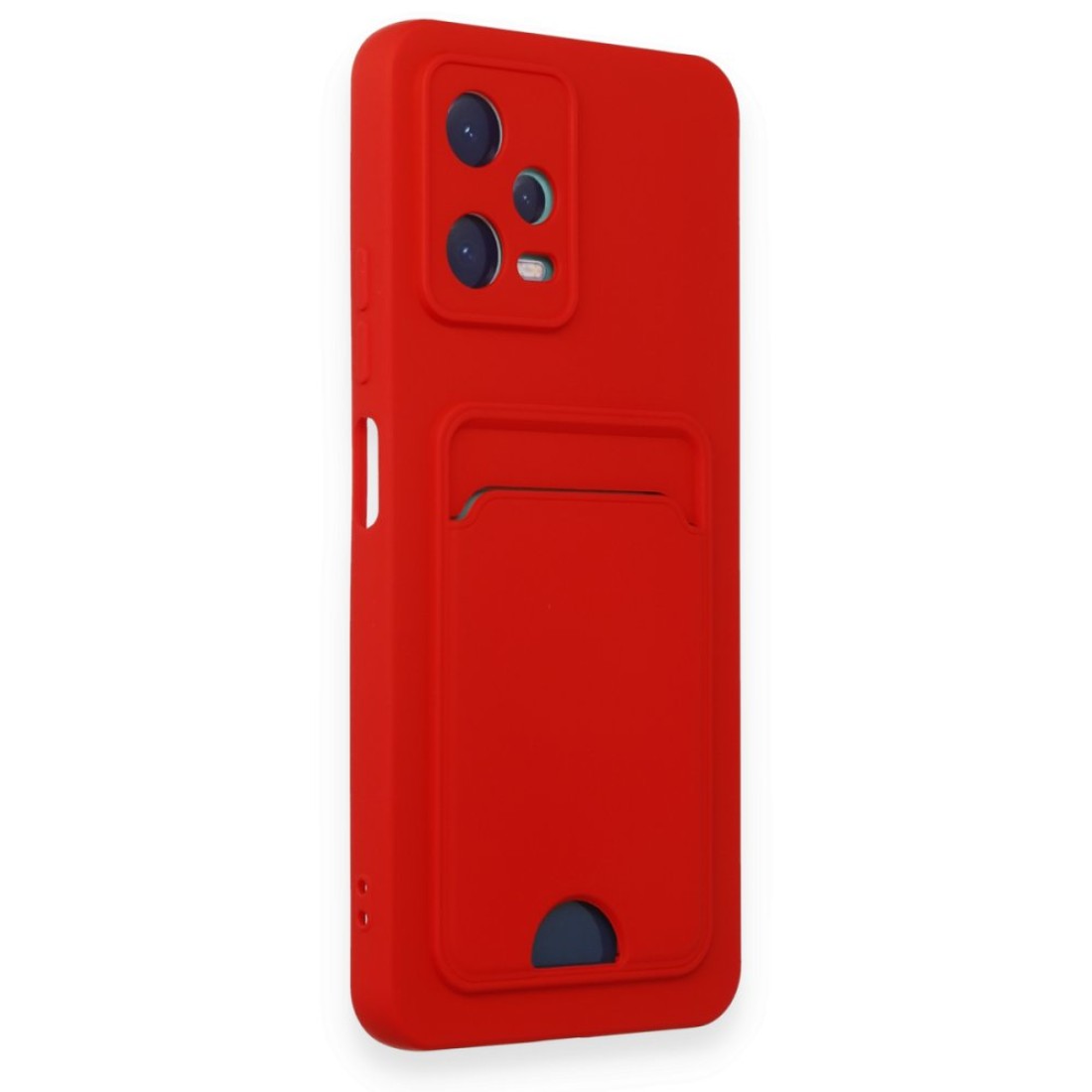 Xiaomi Redmi Note 12 5G Kılıf Kelvin Kartvizitli Silikon - Kırmızı