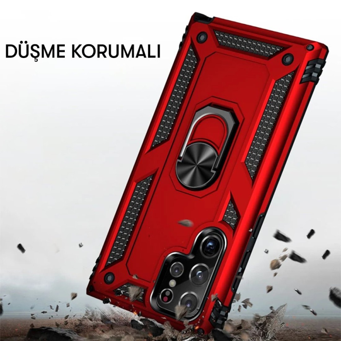 Xiaomi Redmi Note 12 Pro 5G Kılıf Sofya Yüzüklü Silikon Kapak - Yeşil