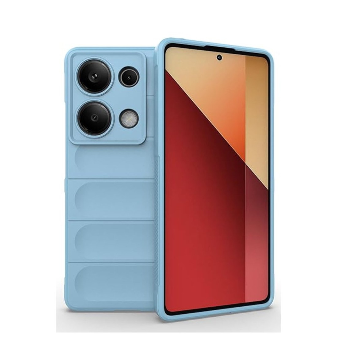 Xiaomi Redmi Note 13 Pro 4G Kılıf Optimum Silikon - Sky Blue