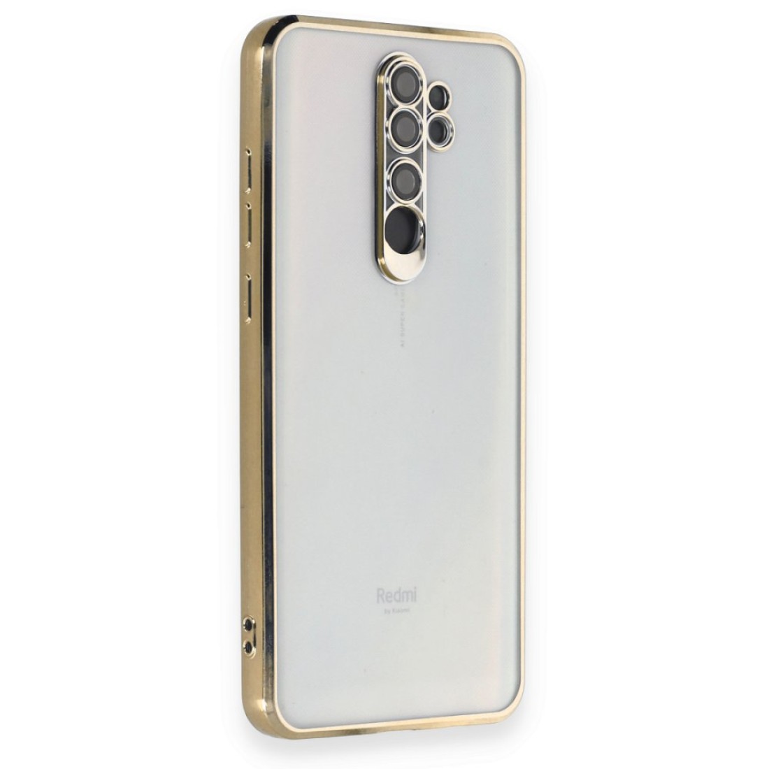 Xiaomi Redmi Note 8 Pro Kılıf Razer Lensli Silikon - Gold