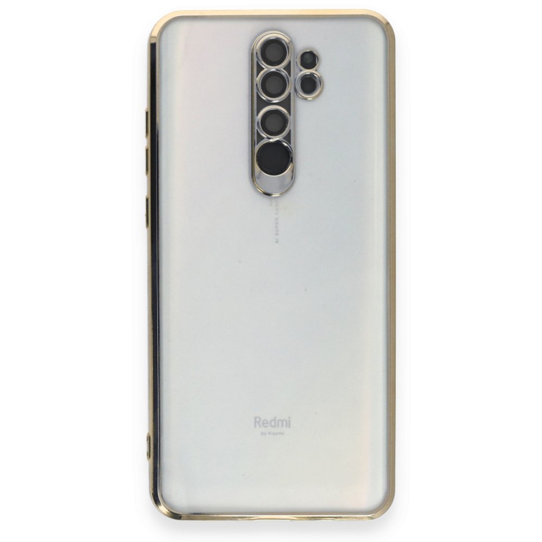 Xiaomi Redmi Note 8 Pro Kılıf Razer Lensli Silikon - Gold