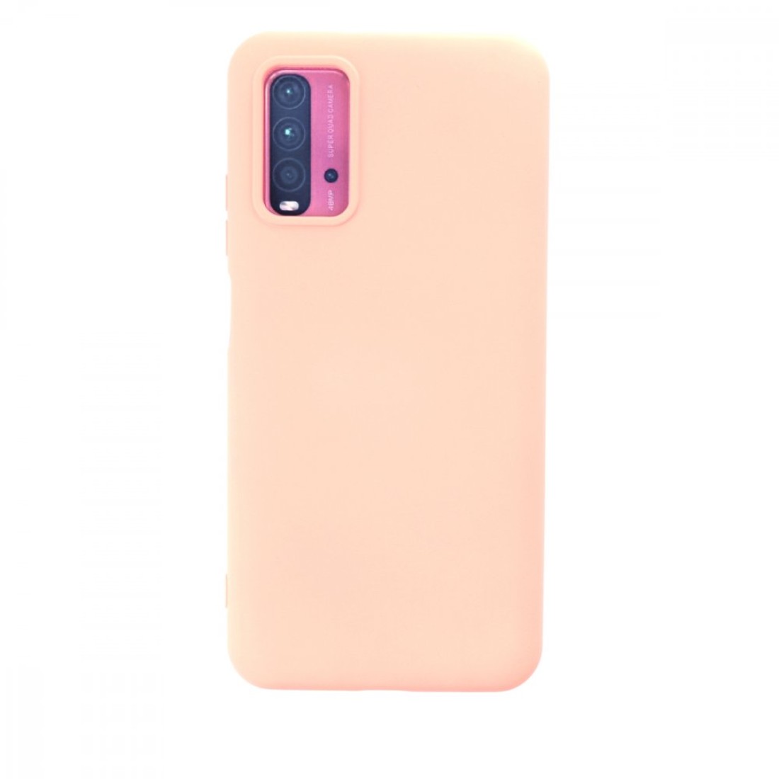 Xiaomi Redmi Note 9 4G Kılıf Nano içi Kadife  Silikon - Pudra