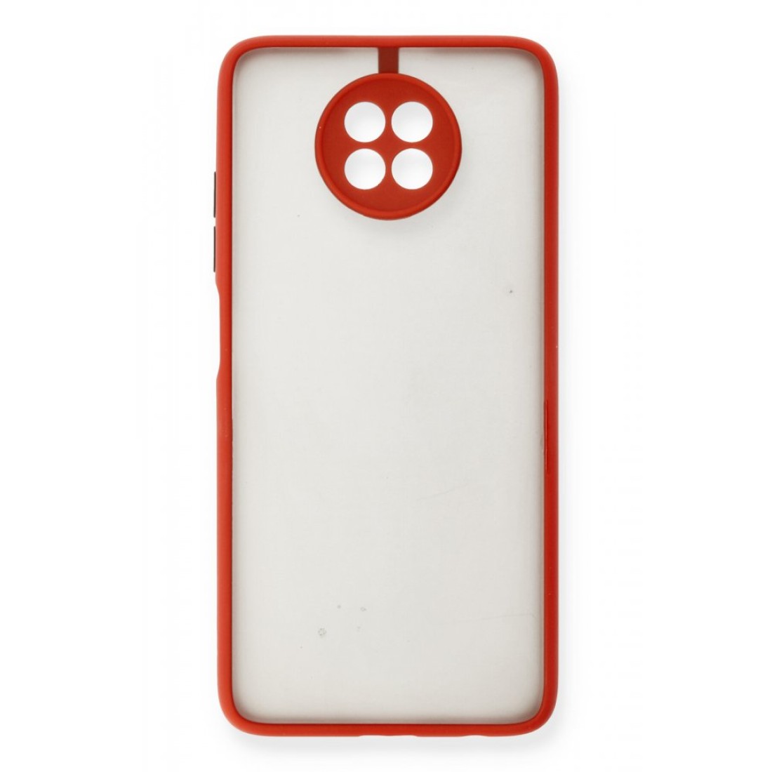 Xiaomi Redmi Note 9 5G Kılıf Montreal Silikon Kapak - Kırmızı