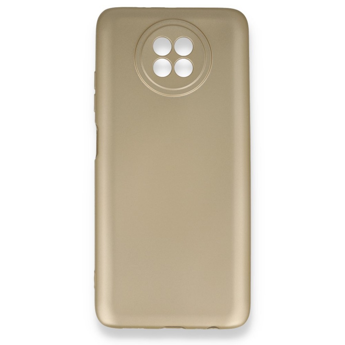 Xiaomi Redmi Note 9 5G Kılıf Premium Rubber Silikon - Gold