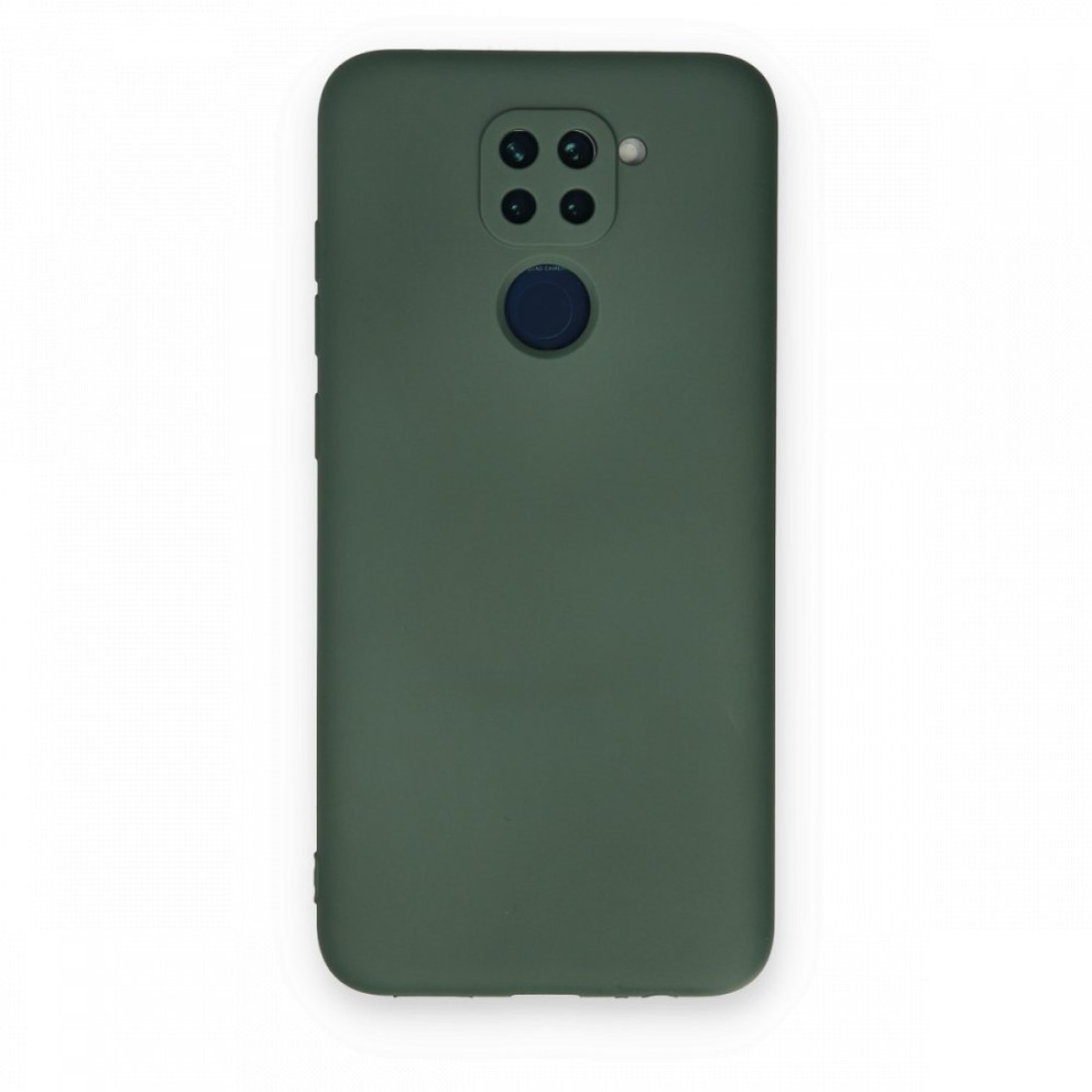 Xiaomi Redmi Note 9 Kılıf Nano içi Kadife  Silikon - Koyu Yeşil