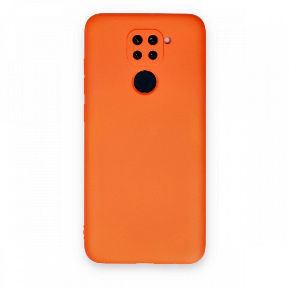 Xiaomi Redmi Note 9 Kılıf Nano içi Kadife  Silikon - Turuncu
