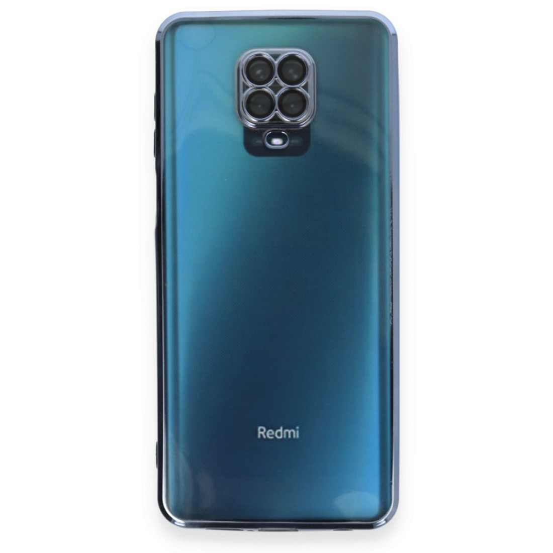 Xiaomi Redmi Note 9 Pro Kılıf Razer Lensli Silikon - Açık Mavi