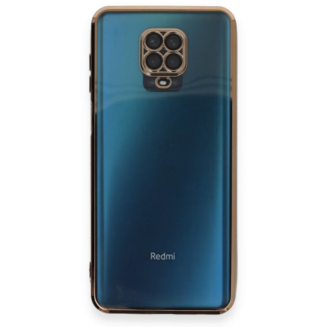 Xiaomi Redmi Note 9S Kılıf Razer Lensli Silikon - Gold