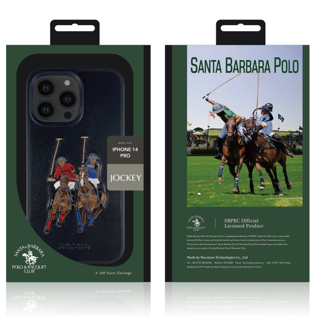 Santa Barbara Polo Racquet Club Apple iPhone 13 Pro Jockey Deri Kapak - Kırmızı