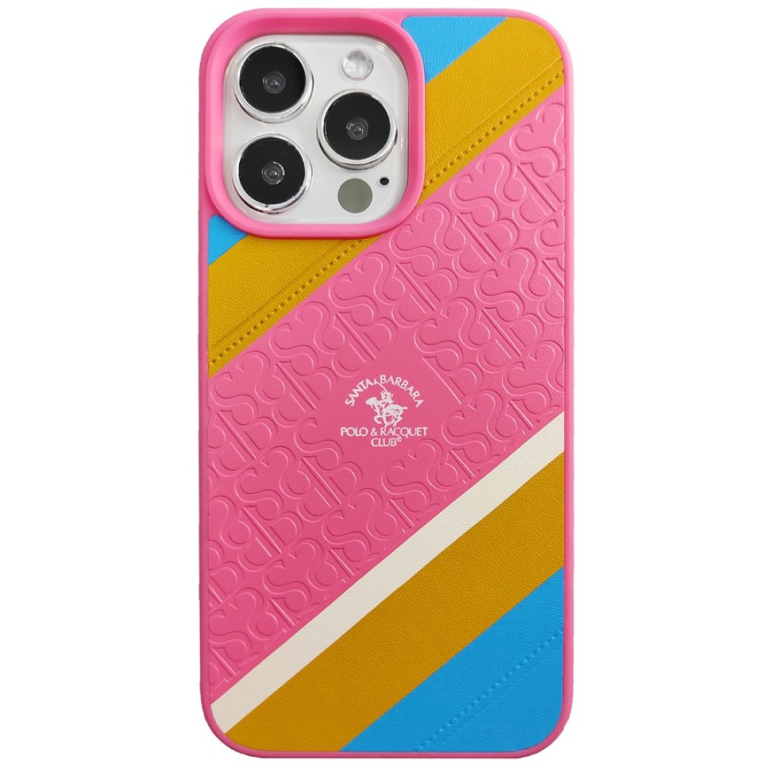 Santa Barbara Polo Racquet Club Apple iPhone 13 Pro Max Franco Deri Kapak - Pembe