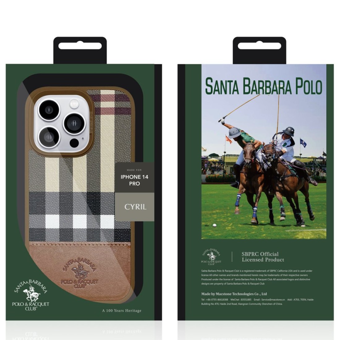 Santa Barbara Polo Racquet Club Apple iPhone 14 Cyril Magsafe Kapak - Kırmızı