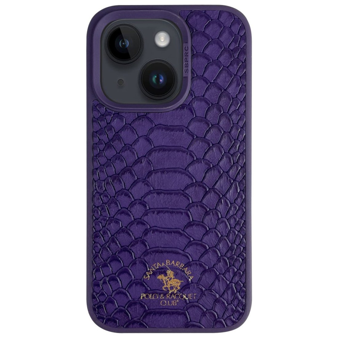 Santa Barbara Polo Racquet Club Apple iPhone 14 Knight Deri Kapak - Mor