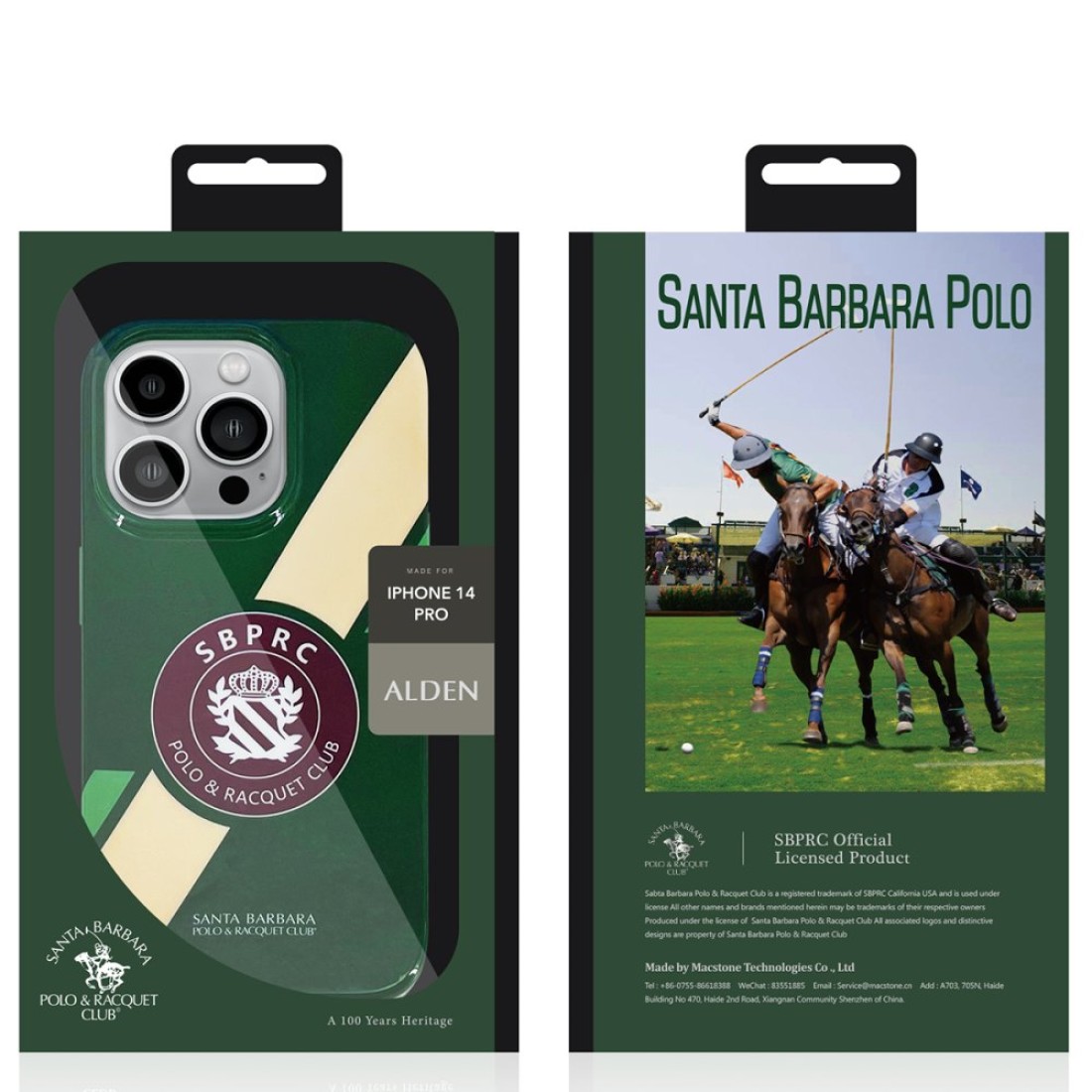 Santa Barbara Polo Racquet Club Apple iPhone 14 Pro Max Alden Kapak - Mor