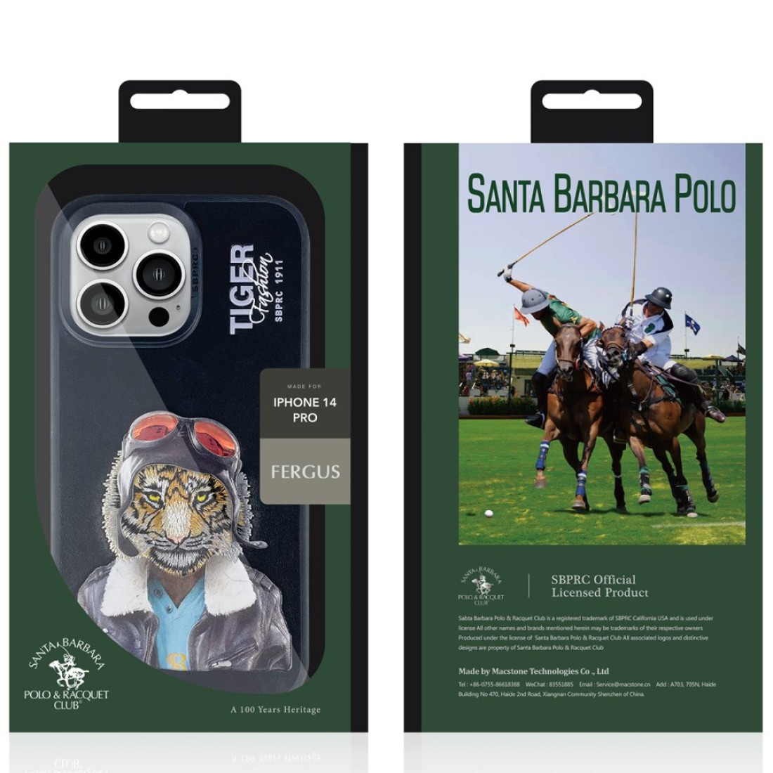 Santa Barbara Polo Racquet Club Apple iPhone 14 Pro Max Fergus Kapak - Kahverengi